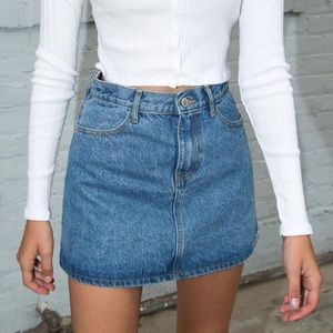 brandy melville denim/jean skirt